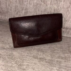 Fossil Brown Pebble Leather Wallet